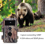 5-Pack Night Vision Game Trail Wildlife Cameras No Flash 32MP H.264 1296P Waterproof Motion Activated Night Vision Waterproof Photo & Video Model