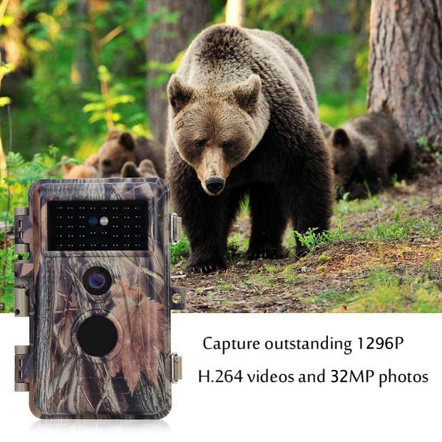 Game Trail Deer Hunting & Field Tree Camera 32MP 1296P MP4/MOV Video Night Vision Waterproof Password Protected Photo & Video Model | A252