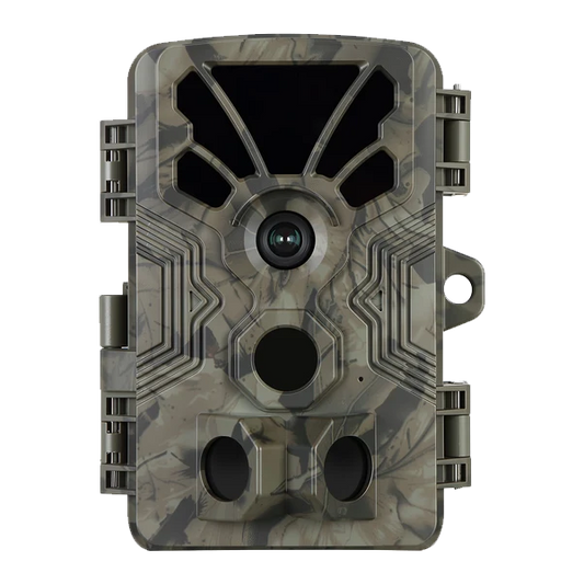 4K Video 64MP Photo Trail Camera with Audio and Motion Detector Night Vision Max. Distance up to 100ft, 0.1s Trigger Speed, Waterproof IP66 | A106 Oak Brown