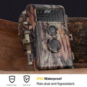 2-Pack No Glow Game Field Cams & Trail Deer Hunting Cameras 24MP 1296P Video Motion Activated Waterproof IP66 Night Vision.